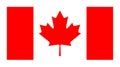 Vector official flag of Canada