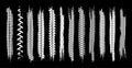 Vector Offroad Tire Prints Car Racing Patterns. Grunge, Dirty Tread Marks For Depicting Rally, Motocross, Off-road Race Royalty Free Stock Photo