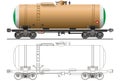 Vector Oil tanker car