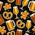 Vector Oktoberfest Seamless Pattern