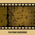 Vector Old film, movie, filmstrip banner