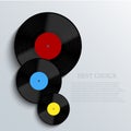 Vector Old vinyl record background. Eps10 Royalty Free Stock Photo