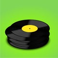 Vector Old vinyl record background. Eps10 Royalty Free Stock Photo