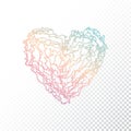 Vector Ombre print heart