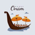 vector onam poster celebration template Royalty Free Stock Photo