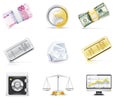 Vector online banking icon set. Part 5 Royalty Free Stock Photo