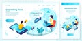 Vector online interesting fact man, customer help
