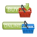 Vector online shopping icons