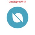 Vector Ontology ONT logo Royalty Free Stock Photo