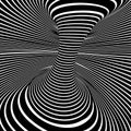 Vector op art pattern. Optical illusion abstract background