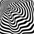 Vector op art pattern. Optical illusion abstract background