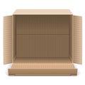 Vector Open Carton Box