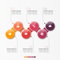 Vector 6 option infographic template with circles