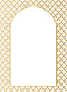 Oriental arabic golden arch