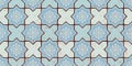 Vector Oriental seamless pattern. Realistic Vintage Moroccan, Portuguese octagonal tiles.