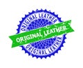 ORIGINAL LEATHER Bicolor Rosette Distress Watermark