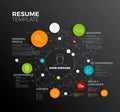 Vector original minimalist cv / resume template Royalty Free Stock Photo