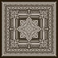 Vector ornament paisley Bandana Print. Silk neck scarf or kerchief square pattern design style, best motive for print on Royalty Free Stock Photo