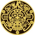 Vector ornament in the style of the ancient Maya Royalty Free Stock Photo