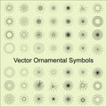 Vector ornament symbols