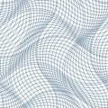 Vector ornamental continuous background made using undulate line Royalty Free Stock Photo