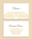 Vector ornamental decorative frame. Luxury floral border.