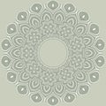 Vector ornamental ethnic round mandala illustration Royalty Free Stock Photo