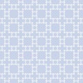 Vector ornamental geometric seamless pattern. Abstract light blue background. Subtle repeat design for decor, print Royalty Free Stock Photo