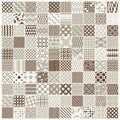 Vector ornamental seamless backdrops set, geometric patterns col Royalty Free Stock Photo