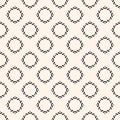 Vector ornamental seamless pattern. Black and white geometric ornament texture Royalty Free Stock Photo