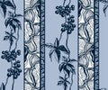 Vector ornamental vine grapes decorative background. Ethnic seamless pattern ornament. Vector Royalty Free Stock Photo