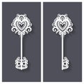 Vector Ornate Antique Key