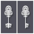 Vector Ornate Antique Key