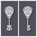 Vector Ornate Antique Key