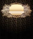 Vector Ornate Background With Gold Medallion Royalty Free Stock Photo