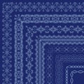 Vector ornate borders with outside corners in Eastern style Royalty Free Stock Photo