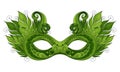 Vector Ornate Colored Mardi Gras Carnival Mask with Decorative Feathers Royalty Free Stock Photo