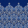 Vector ornate seamless border in Eastern style.