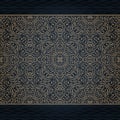 Vector ornate seamless border in Eastern style. Royalty Free Stock Photo