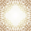 Vector ornate seamless border in Eastern style. Royalty Free Stock Photo