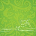 Vector ornate wallpaper with discreet floral ornaments.