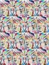 Vector Otomi Style Pattern