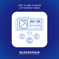 Blockchain distributed ledger technology illustration