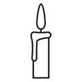 Vector Outline Icon - Burning Candle