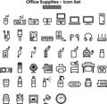 Icon sets of Office supplies