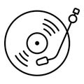 Vector Outline Icon - Vinyl Royalty Free Stock Photo