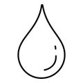 Vector Outline Icon - Water Drop Royalty Free Stock Photo