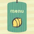 Vector outline lemon fruit icon. Modern infographic logo and pictogram. Royalty Free Stock Photo