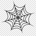 Vector outline spider web