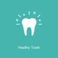 Vector outline tooth Icon.